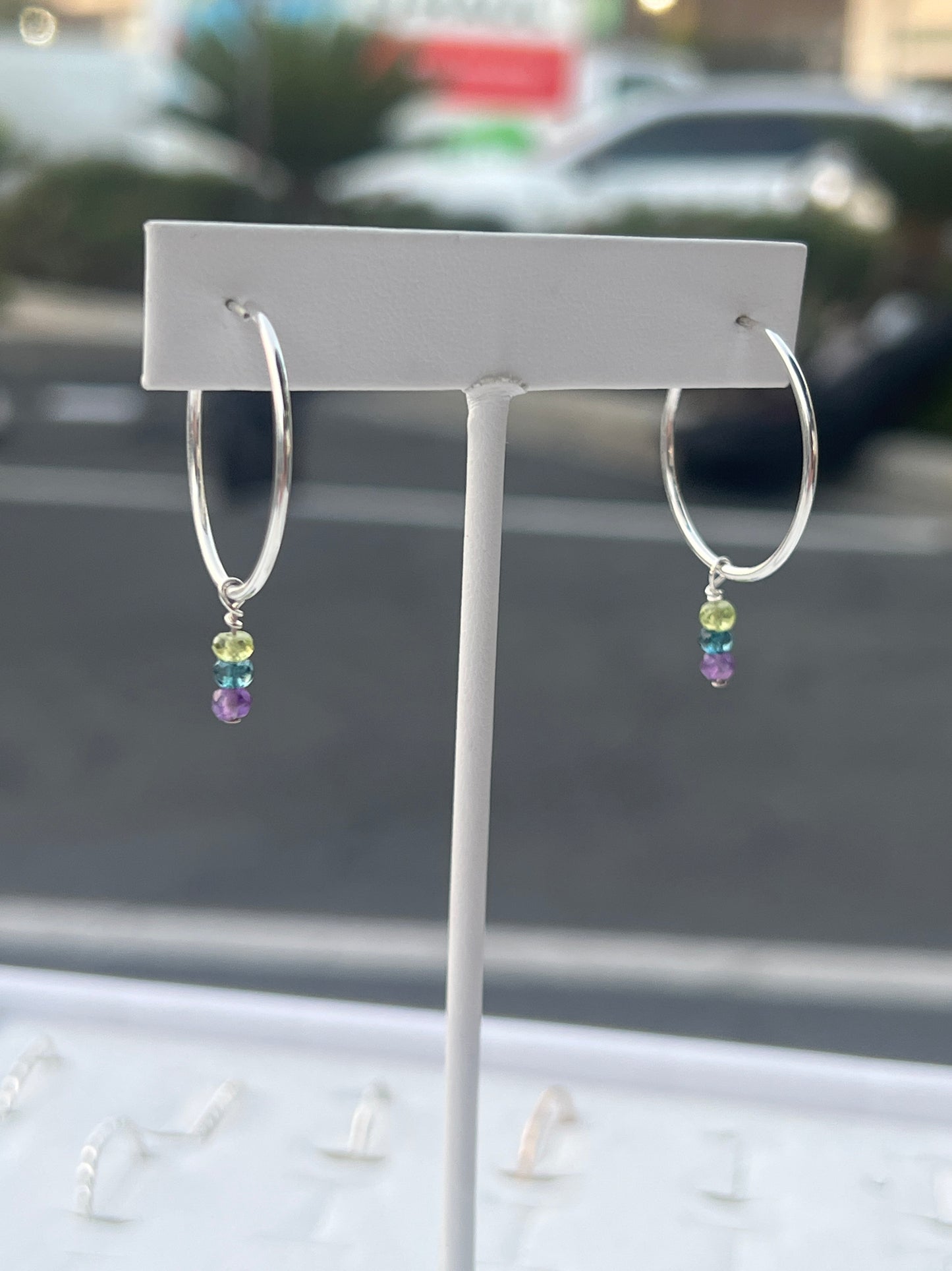 Small Endless hoops Sterling silver