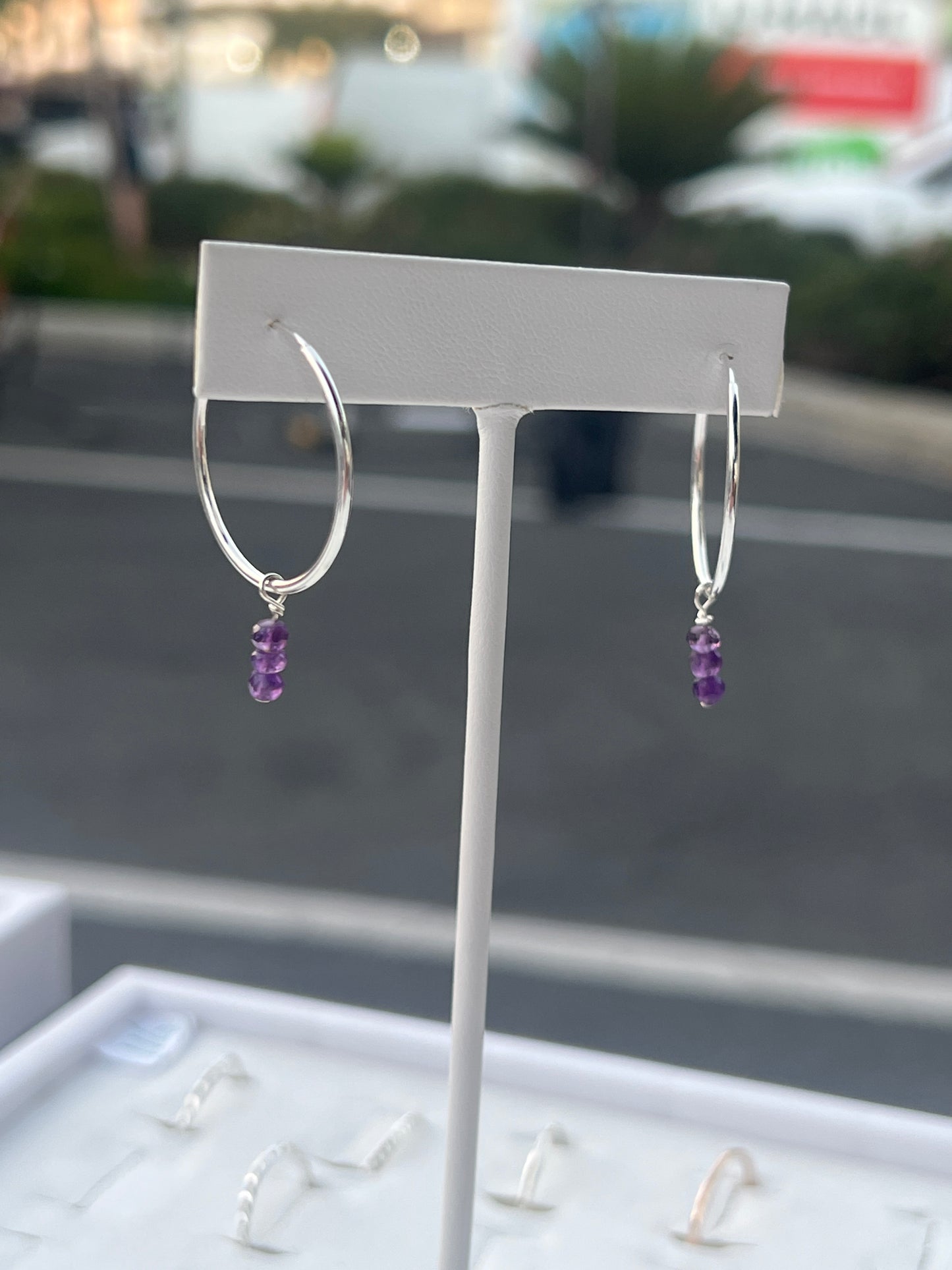 Small Endless hoops Sterling silver