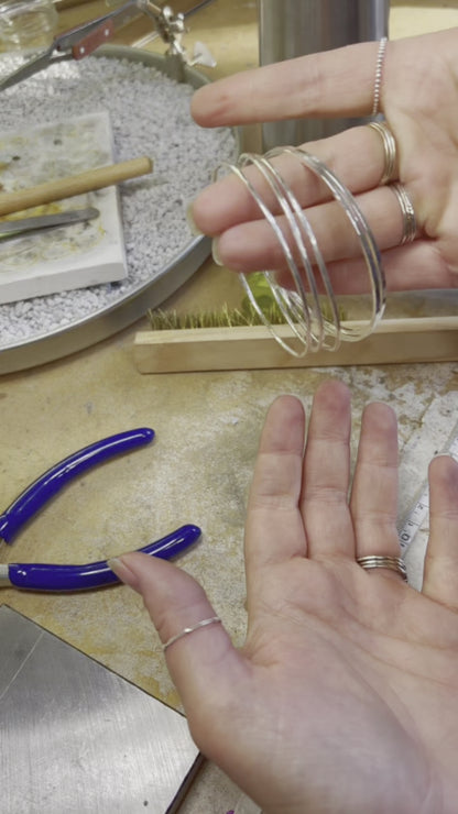 Sterling silver bangles