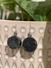 Load image into Gallery viewer, Midnight Druzy Earrings
