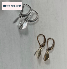 Load image into Gallery viewer, Tiny Leaf Earrings
